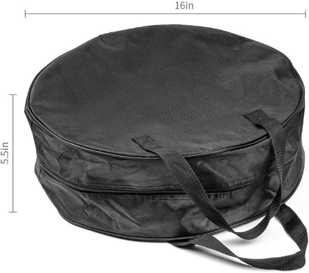 INLETTER Round Cable Organizer Bag - Heavy Duty Water Resistant Cable Management Storage Bag - Perfect for Jumper Cables, RV Sewer Pipe, EV Charging Cord Storage, Camper and Garden Hoses
