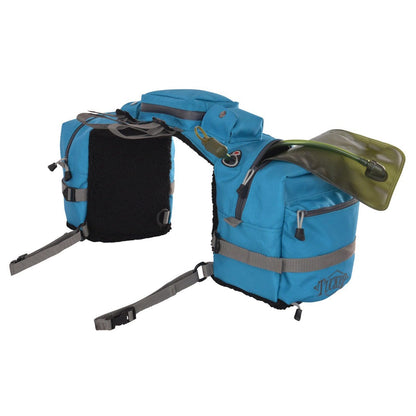 Circle Y Tucker Adventurer Durable Water-Resistant Contoured Horseback Riding Gear Saddle Pommel Bag w/Foam Padded Base, Insulated Padding, Fleece Lining, 3-Liter Water Bladder, Rain Cover Included