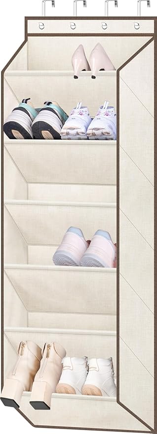 SLEEPING LAMB Shoe Rack for Door, Kids Door Shoe Organizer for Closet hanger
