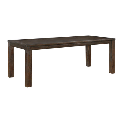 Lexicon 79" Dining Table for 8, Modern Rectangular Dining Room Table, Solid Acacia Wood Dining Table, Modern Wood Table with Solid Wood Leg for Kitchen/Dining/Living Room, Easy Assembly, Dark Brown