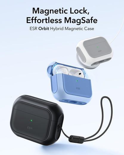 ESR for AirPods Pro 3 Case, Compatible with AirPods Pro Case 3rd Generation (2025), Compatible with MagSafe, Full Drop Protection Cover with Lanyard, Black