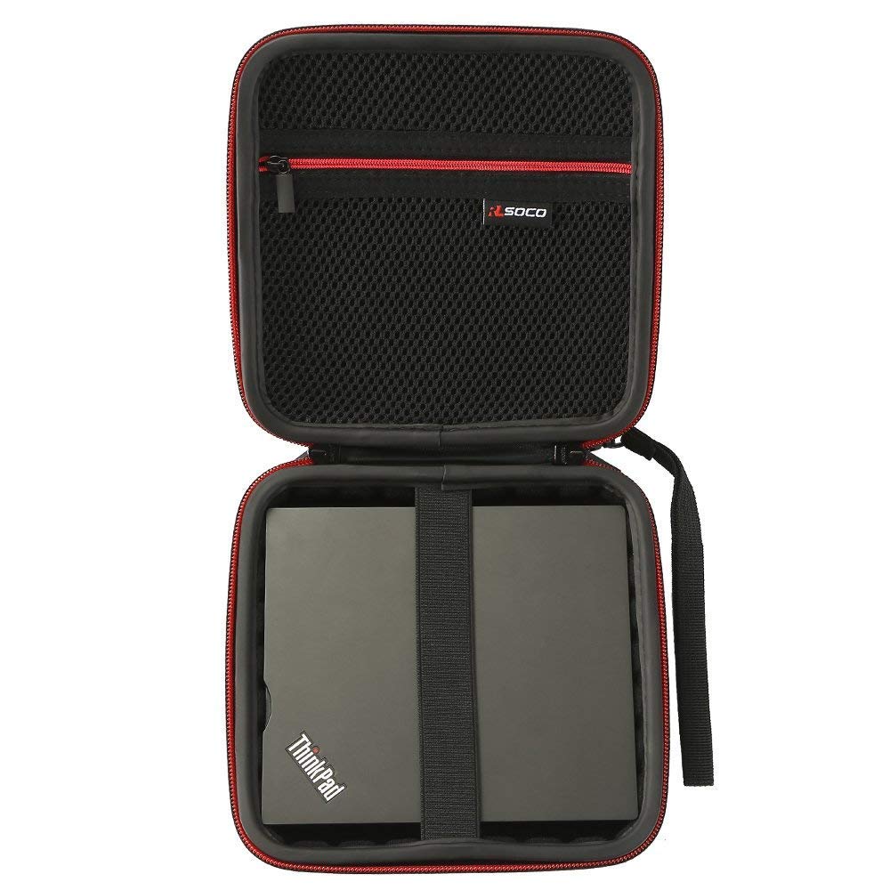 RLSOCO External CD DVD Burner Writer Player Carrying Case for Verbatim Blu-Ray DVD-Drive 43888/43890/43889 External Slimline/Hitachi-LG GP60/BP55/ASUS/HP/Apple SuperDrive External DVD Drive(Case Only)
