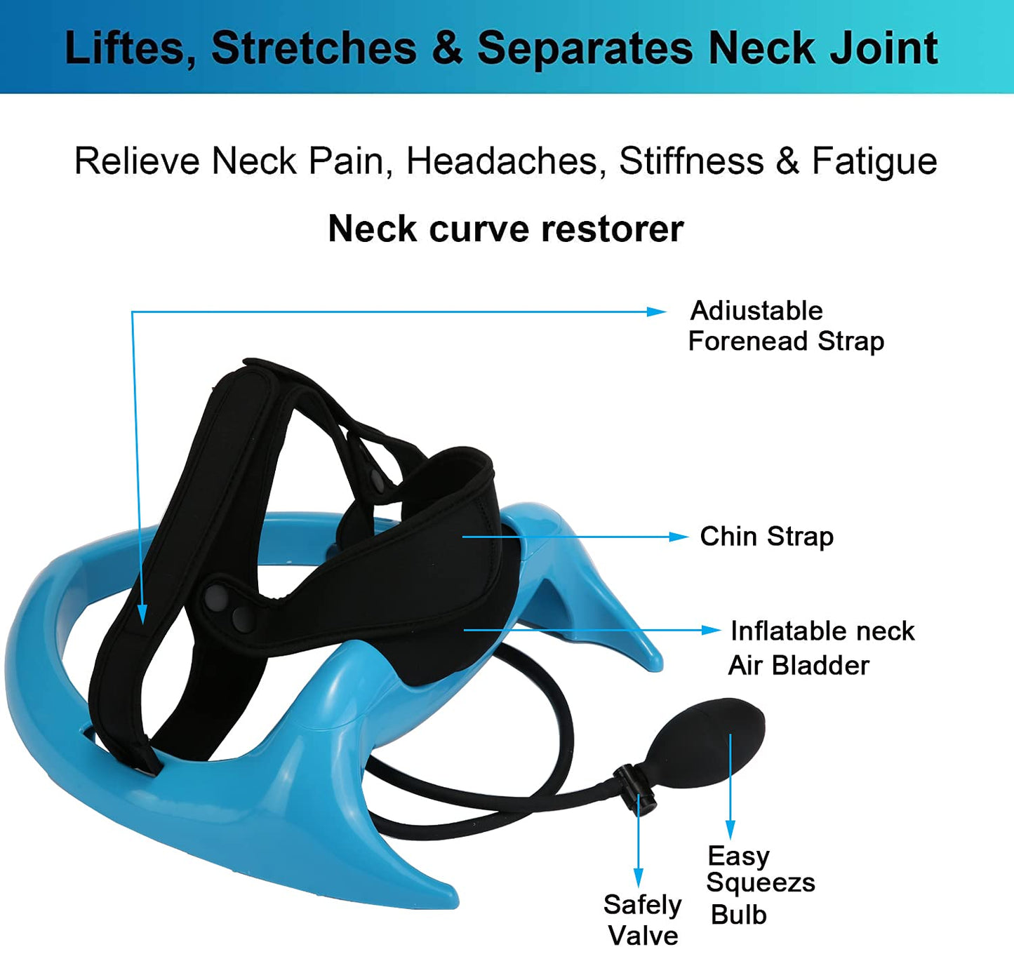 ECOGUN Posture Neck Exercising Cervical Spine Hydrator Pump - Relief for Stiffness, Restores Neck Curve