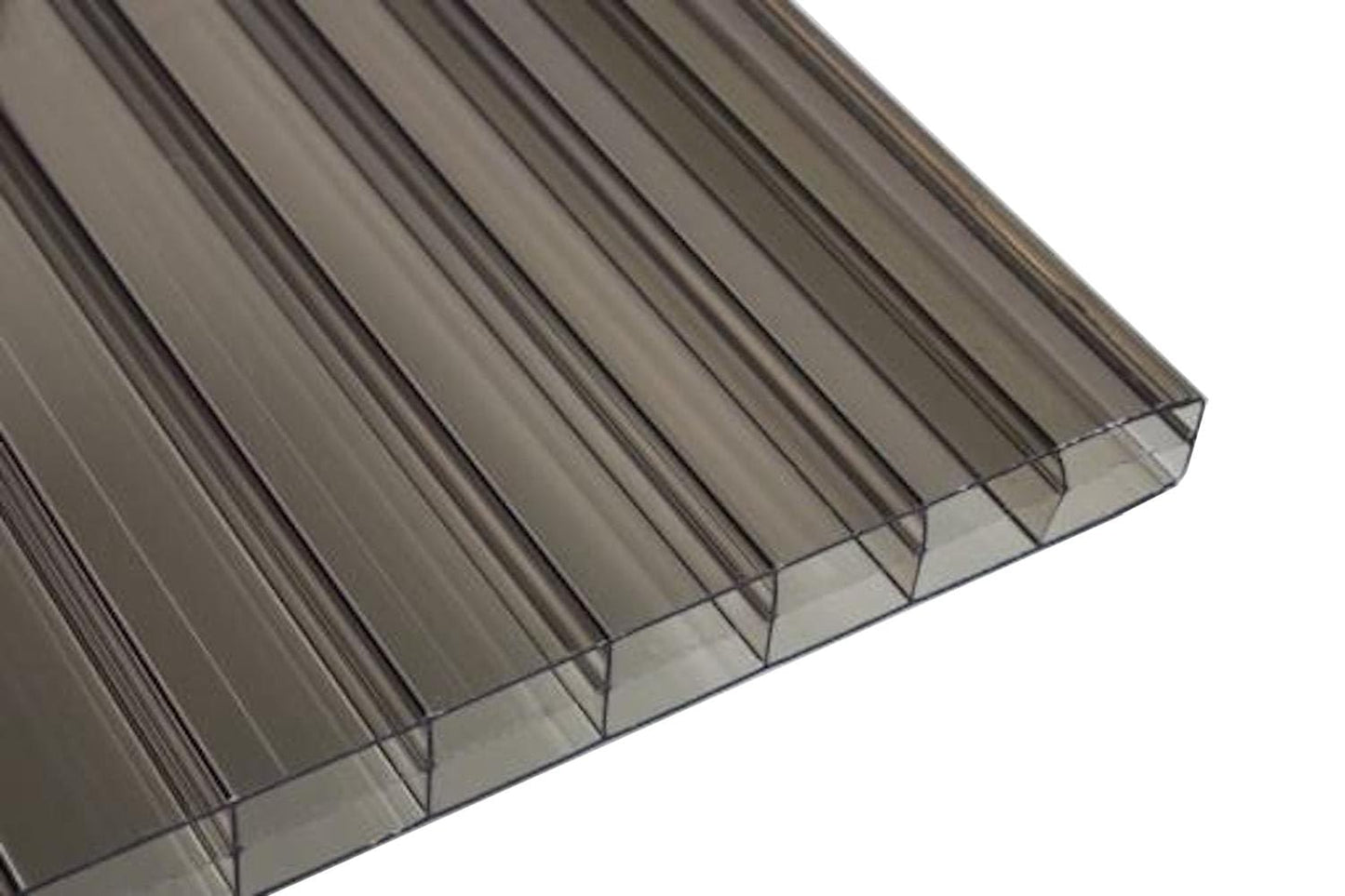 Falken Design Polycarbonate Roof Panel Twinwall (Multiwall) Bronze 24 in. x 48 in. x 3/8 in. (8MM) Thick (Set of 4)