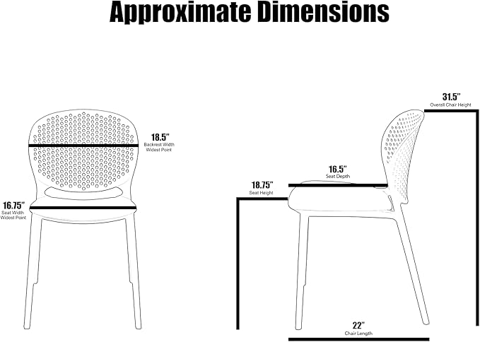2xhome Set of 3 Patio Dining Chairs | Modern Stackable Outdoor Pool Side Chair | Weather Resistant Plastic for Yard, Porch, Balcony, Kitchen, Green