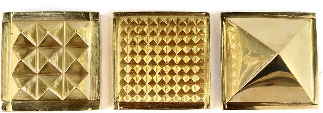 Bro Mart Pure Brass Wish Pyramid 3 Layer Size 1 inch with 91 Pyramids for Vastu and Feng Shui Pyramid | Home Decor for Pooja, Antique Items God Prayer, Large (1 inch)