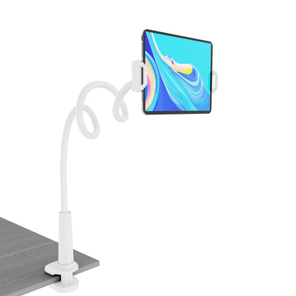 Tablet Stand Holder, Mount Holder Clip with Grip Flexible Long Arm Gooseneck Compatible with ipad iPhone/Nintendo Switch/Samsung Galaxy Tabs/Amazon Kindle Fire HD - Black