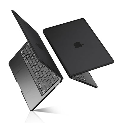 BlueSwan Case compatible for Macbook Pro 13 inch M2 M1 A2338 A2251 A2289 A2159 A1989 A1706 A1708, Released in 2022-2017, Anti-rupture TPU Frame + PC Matte Anti-fingerprint Cover - Frosted Black