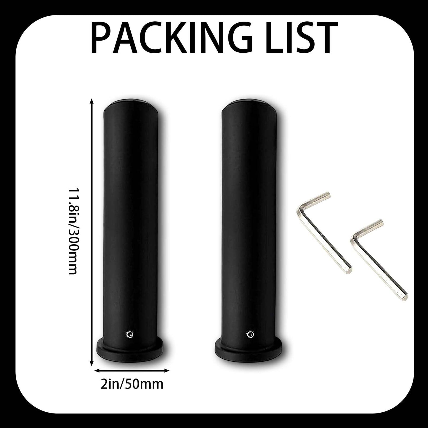 Olympic Adapter Sleeve (2 PCS), Contains 2 Spring Barbell Rings, Olympic Weight Plate Posts, Suitable for 8 ich and 11 inch Standard Barbell (11 Inch)
