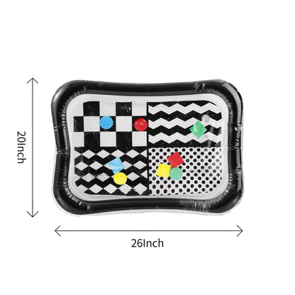 PandaEar 2 Pack Tummy Time Water Mat for Babies Toddlers, Inflatable Tummy Time Pillow Toys Baby Water Play Mats for Floor, Baby Sensory Water Mat for 3 6 9 Months Girls and Boys