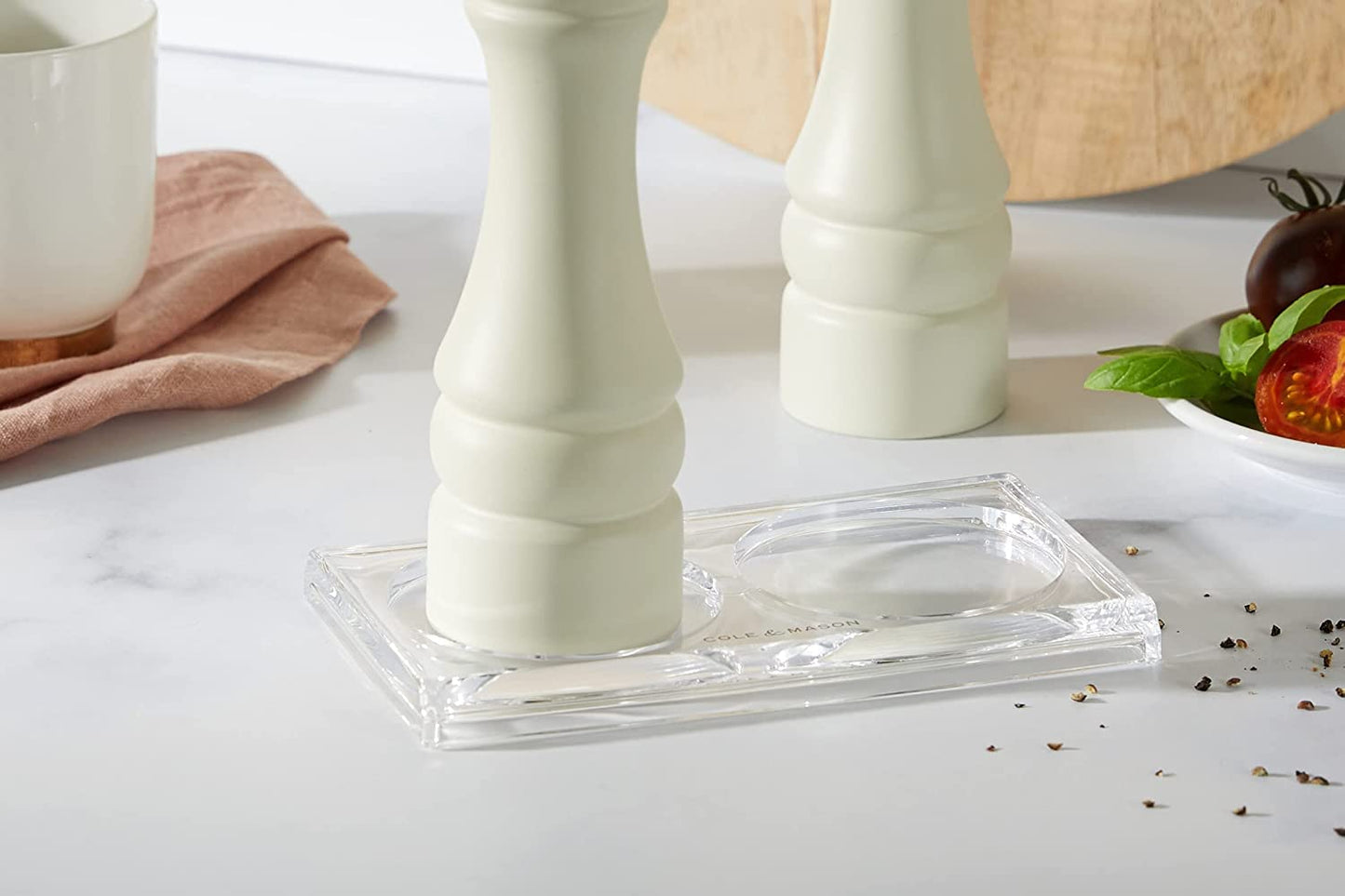 Cole and Mason Salt and Pepper Mill Tray, Acrylic