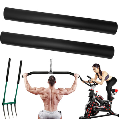 Taeku Foam Handle Grip Covers, 1 Pair Anti-Slip NPVC Tubing Sleeves Comfort Grip for Fitness Equipment, Garden Tools, Stroller Handles 15in