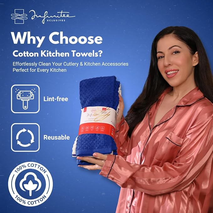 Infinitee Xclusives 100% Cotton Kitchen Towels