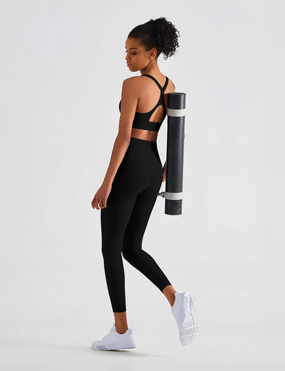 3 Pack Leggings for Women High Waisted No See-Through Tummy Control Soft Yoga Pants Womens Workout Athletic Running Leggings