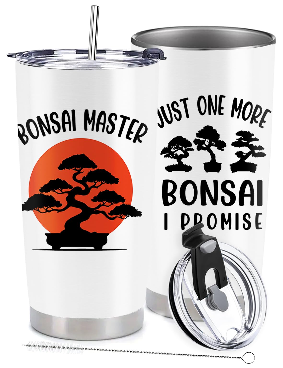 BSHELLOE Bonsai Gardening Gifts - Stainless Steel Vacuum Insulated Tumbler 20 Oz
