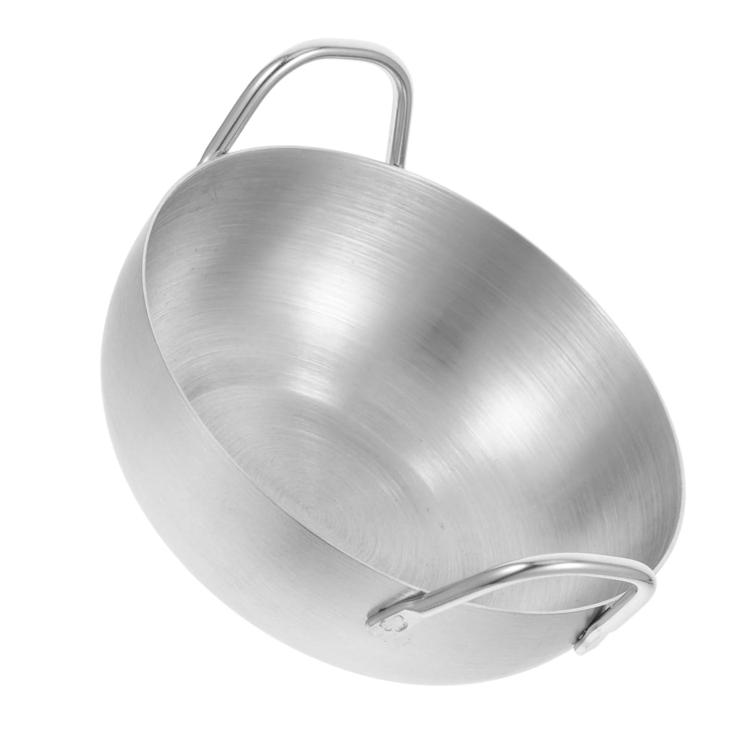MUCKLILY 304 Stainless Steel Dipping Sauce Dish Handle Small Round Sauce Bowl for Condiments Flavor Dish for Home Kitchen and Restaurant Use Single Unit