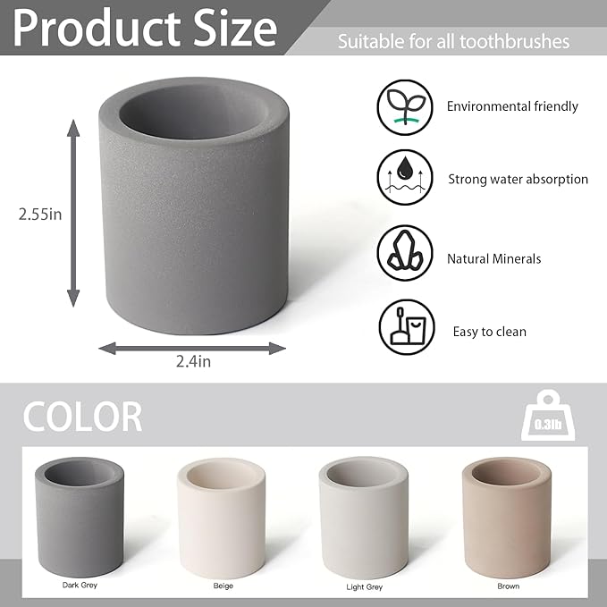 Mini Toothbrush Holders for Bathrooms