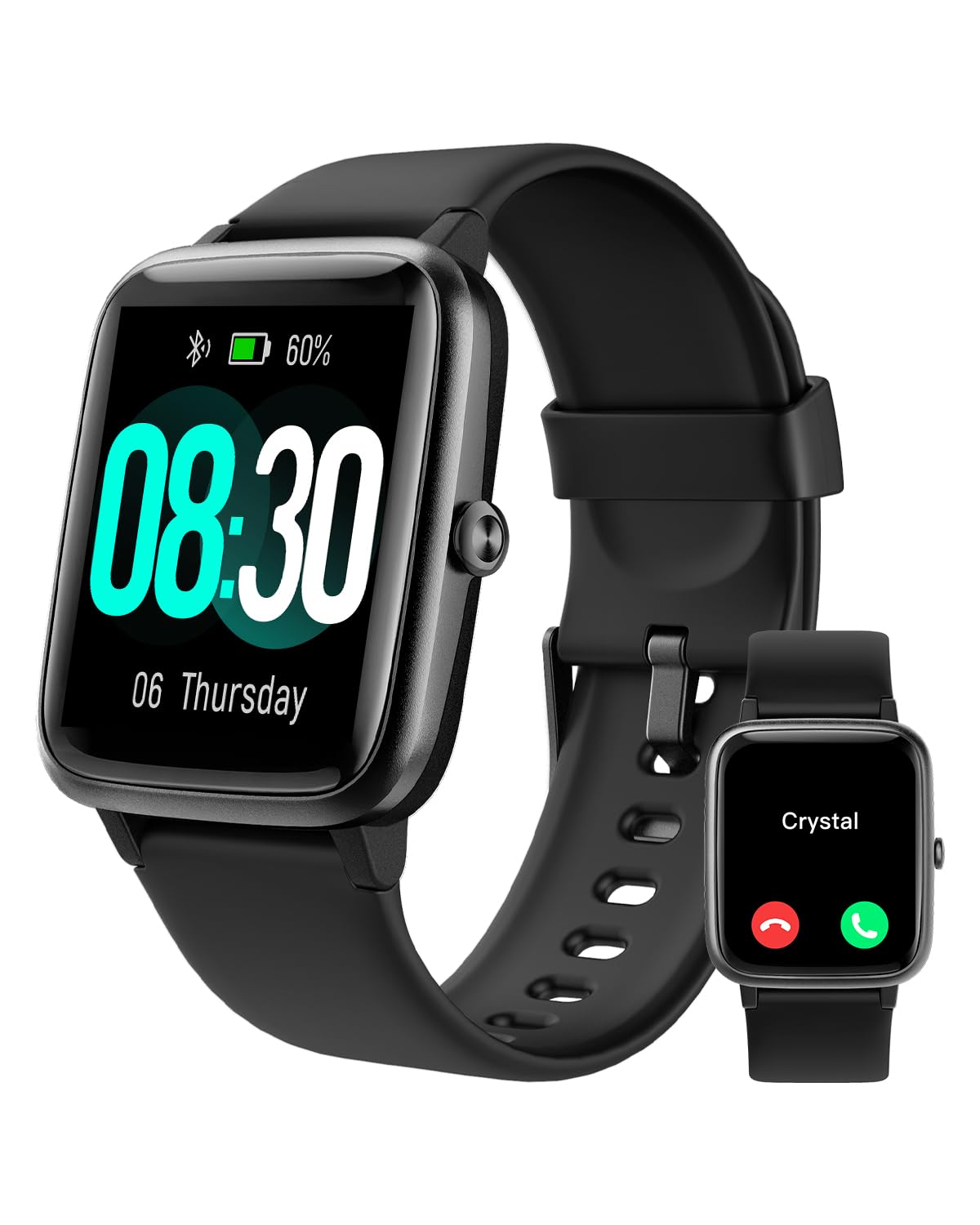 GRV Smart Watch Answer Dial Call,Smart Watches for Women Men with Heart Rate Monitor,Step Counter,Sleep Tracker,Sports Fitness Tracker Watch Call SMS Notification Smartwatch for Android iOS Phone