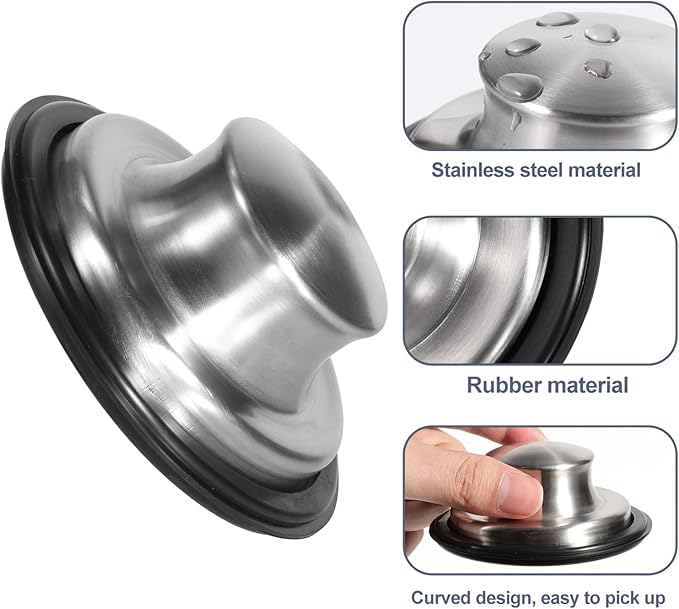 RQYEKDO Kitchen Sink Strainers Sink Stopper Kits, Stainless Steel Sink Drain