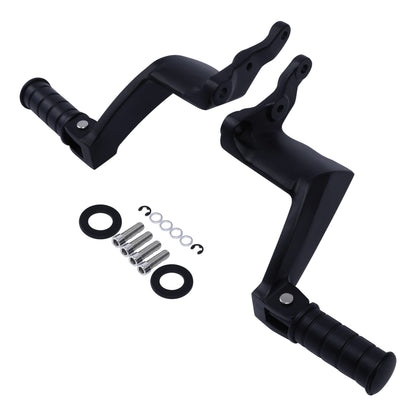 TCT-MOTORPARTS Passenger Pegs Pedal Footpegs Rests Mount Fit for Boardwalk High ball Victory Vegas Gunner Highball Kingpin Boardwalk Black 2008 13 17 16