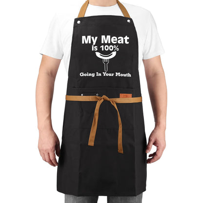 HBESTIE Gifts for Boyfriend, Husband Gifts from Wife, Christmas, Birthday Gifts for Men, Naughty Gifts for Him, Anniversary Mens Funny Gifts Gag Gifts - Kitchen Chef Apron w Pockets