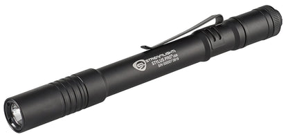 Streamlight 66133 Stylus Pro USB 350-Lumen Rechargeable Penlight with 120V AC Cord, Nylon Holster, Black