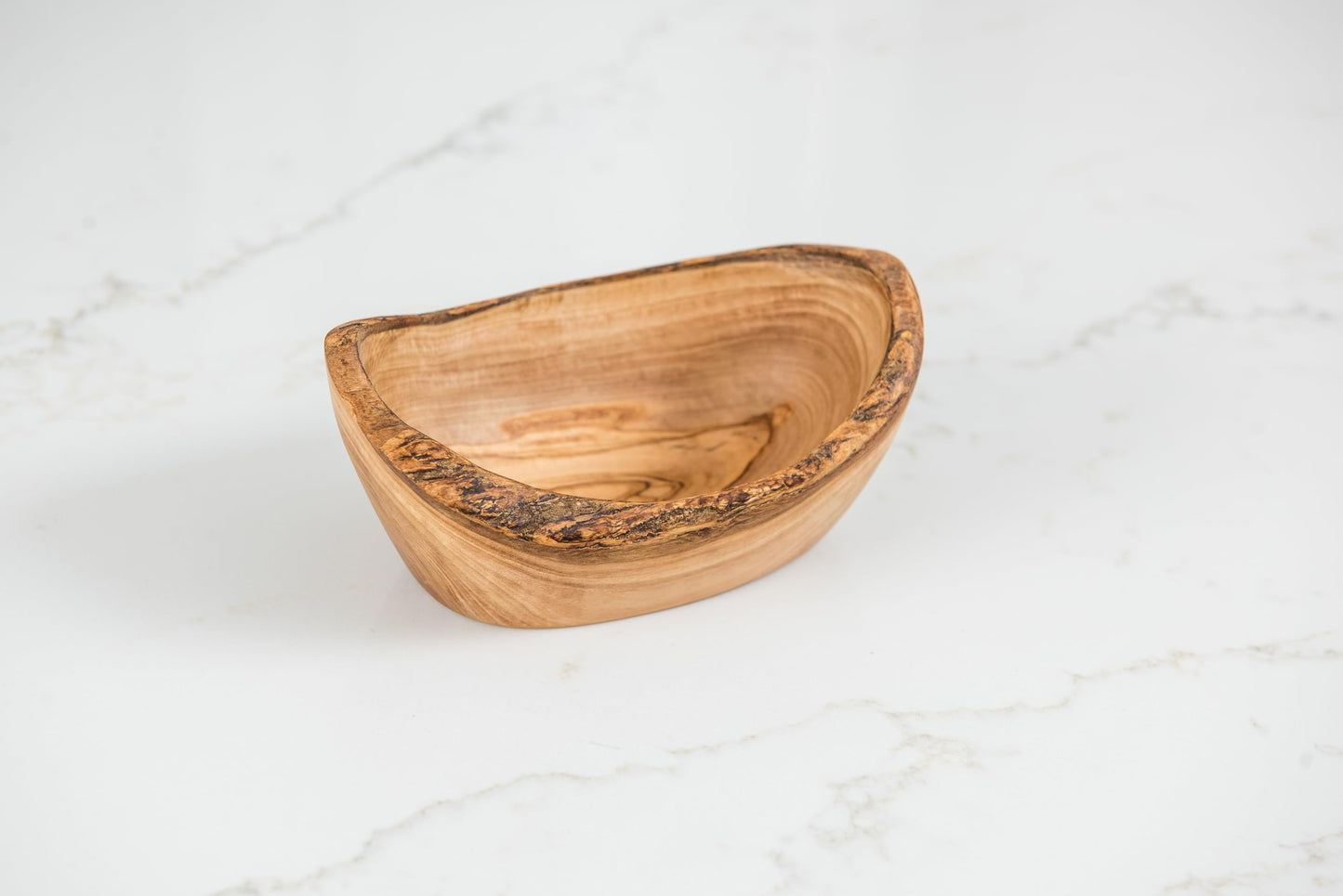 Lipper International Olive Wood Oval Fruit Bowl