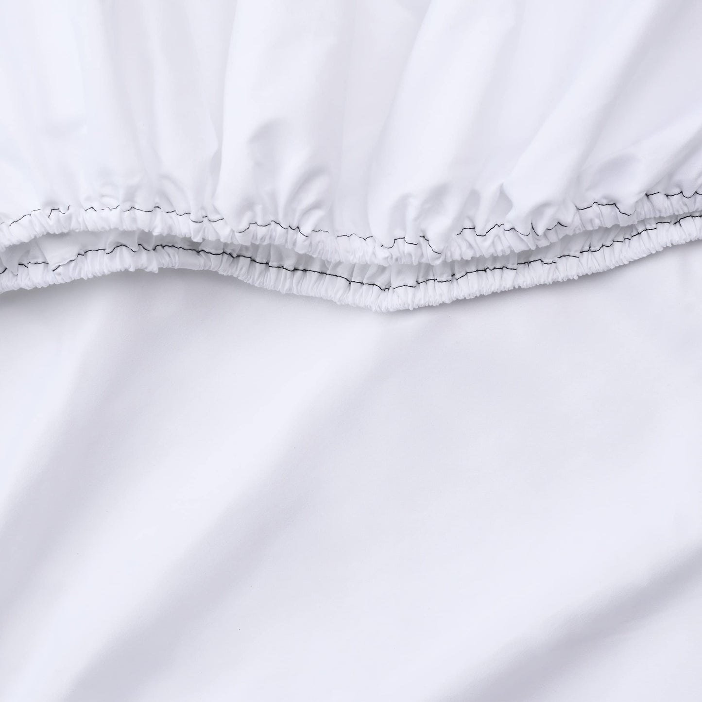 Arkwright Bulk Twin XL Fitted Bed Sheets - Pack of 6, 100% Cotton Sateen Bottom Sheet only with 12" Deep Pocket, Extra Soft Bedding Essentials for Hotels, Guests, and Vacation Rentals, White