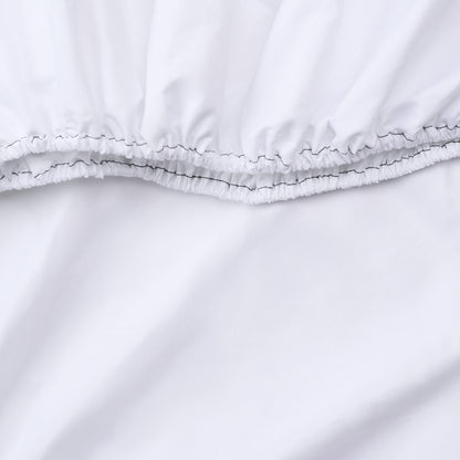 Arkwright Bulk Twin XL Fitted Bed Sheets - Pack of 6, 100% Cotton Sateen Bottom Sheet only with 12" Deep Pocket, Extra Soft Bedding Essentials for Hotels, Guests, and Vacation Rentals, White