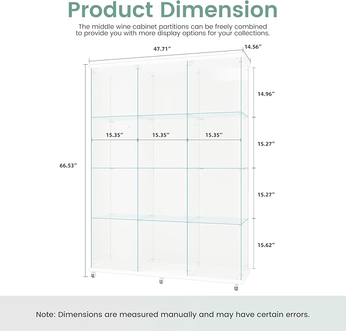 Beauty4U Glass Display Cabinet