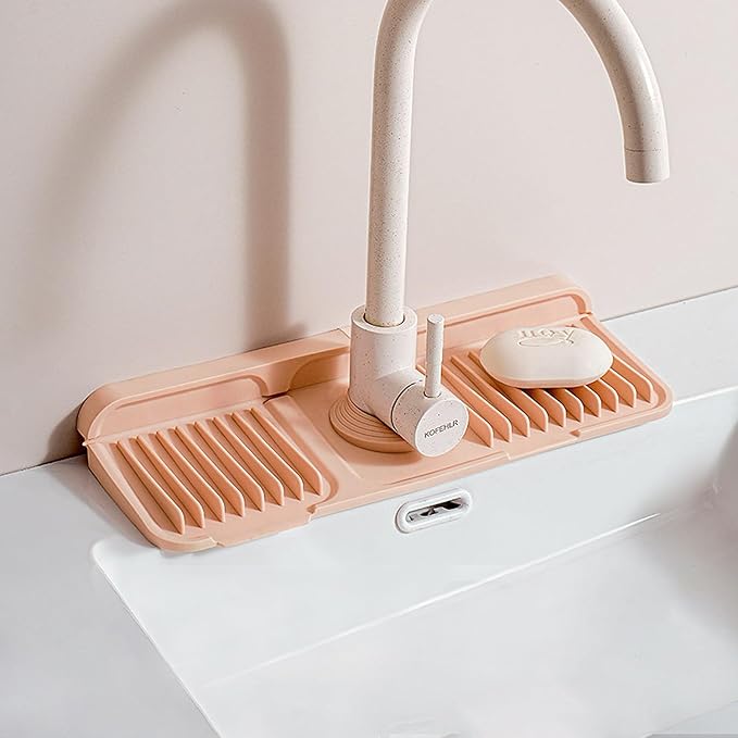 Button Style Faucet Drip Catcher – Silicone Faucet Mat