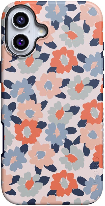 Casely iPhone 16 Plus Case | Blue Stripes | Sunday Best | Compatible with MagSafe | Bold Protective Design