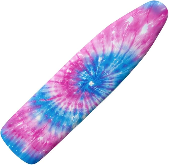 Pink Blue Tie Dye Iron Board Cover Extra Wide Ironing Board Cover and Pad