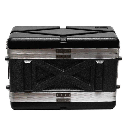 Seismic Audio - SALWR4S - Lightweight 4 Space Compact ABS Rack Case - 4U PA DJ Amp Effects Shallow Rack Case