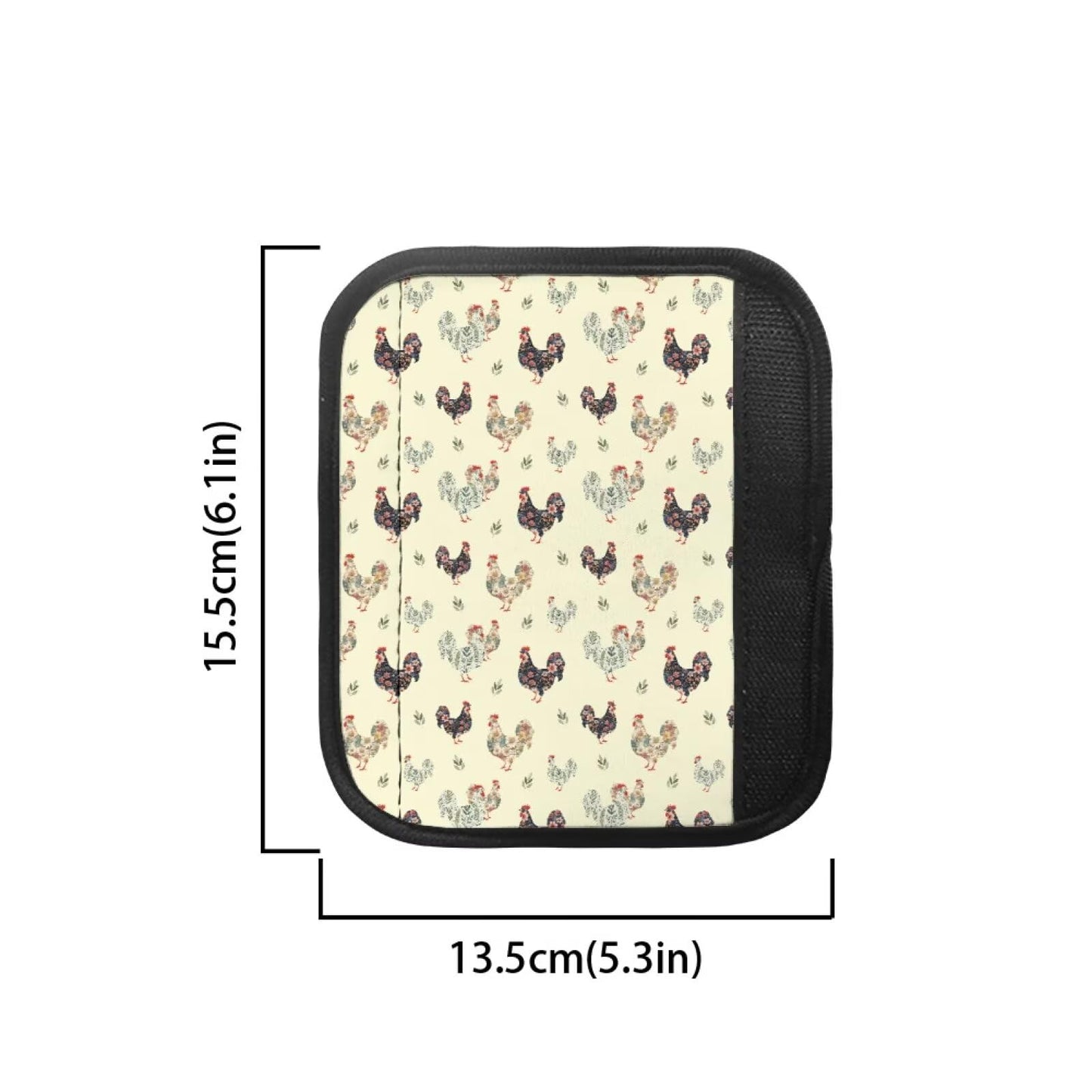 HUISEFOR Rooster Refrigerator Handle Covers Set of 4 Adjustable Fridge Microwave Dishwasher Door Cloth Protector Non-Slip Kitchen Appliance Handle Cover Gift for Friends