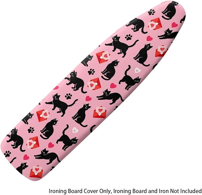 Cat Ironing Board Cover Scorch Resistant Padding Elastic Edge Heavy Duty Iron