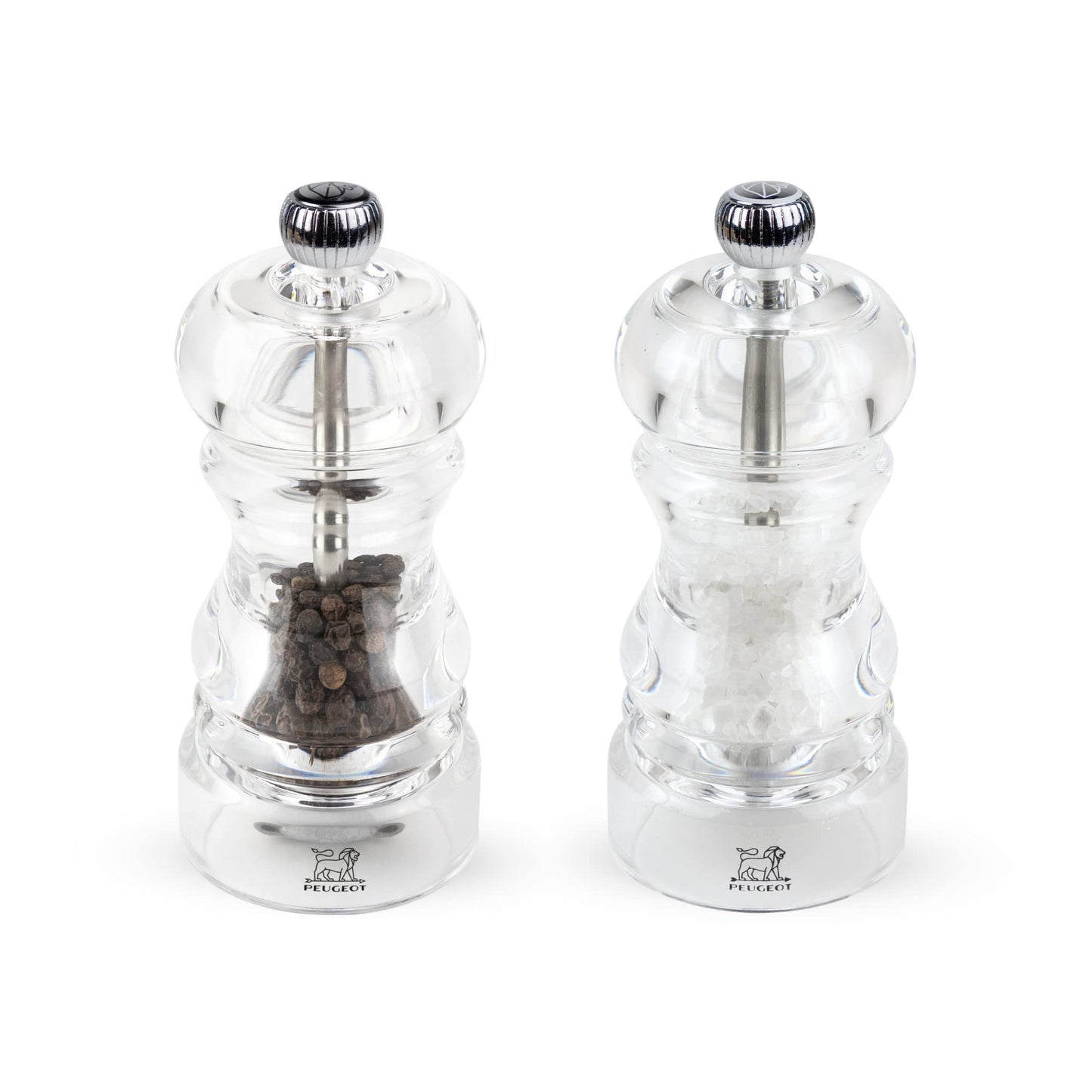 Peugeot Nancy Acrylic Salt and Pepper Mill Set, 12cm/4 3/4-Inch