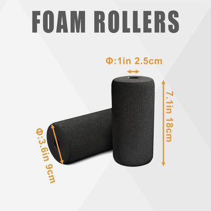 High Density Foam Roller, Replacement Foam Foot Pads for Home Gym Exercise Machines Equipments, Weight Bench Leg Extension Curl Attachment