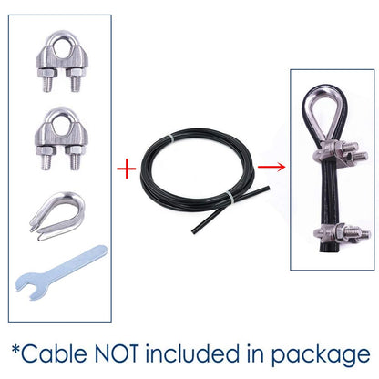 J Bryant Gym Machine Accessories for 5mm Cable Ball Stopper Interface Port Components Fitness Equipment Wire Rope Port Joint Replacement Parts for Home Gym Machine Use