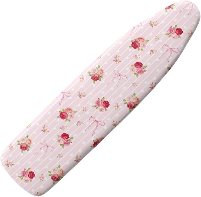 Bowknot Rose Flower Ironing Board Cover Elastic Edge
