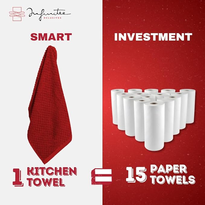 Infinitee Xclusives 100% Cotton Kitchen Towels