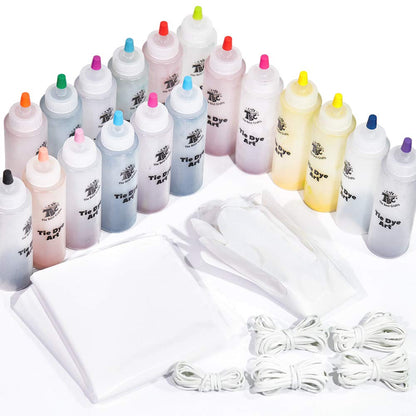 TBC The Best Crafts Tie-Dye Art Kit for Over 12 Kids to Play, Easy & Fun (18 Colours)