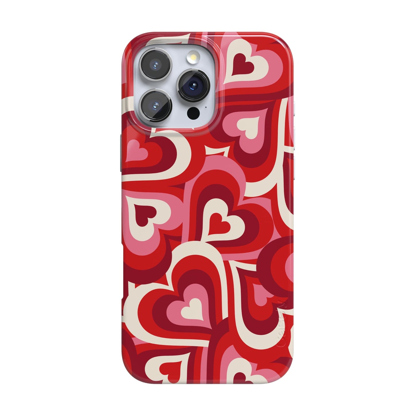 Casely iPhone 16 Pro Case | Be Mine | Tiny Hearts | Compatible with MagSafe | Classic Ultra Slim Design
