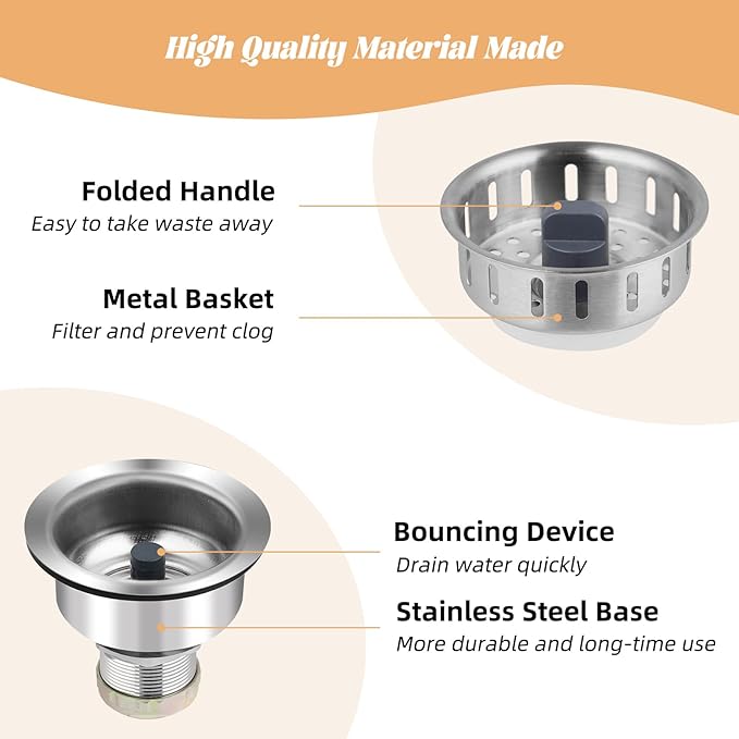 Kitchen Sink Drain Strainer Compatible