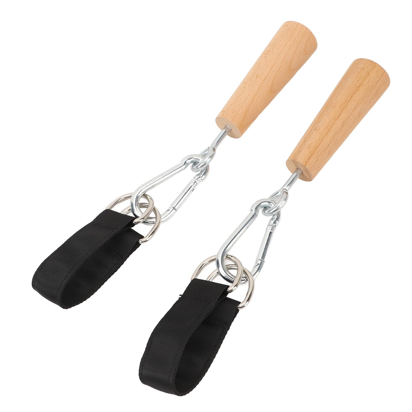 RiToEasysports Wooden Pull Up Grips,Hand Grips Strength Trainer Exerciser Pull Up Fitness Accessories for Bouldering,Kettlebells,Workout