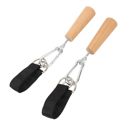 RiToEasysports Wooden Pull Up Grips,Hand Grips Strength Trainer Exerciser Pull Up Fitness Accessories for Bouldering,Kettlebells,Workout