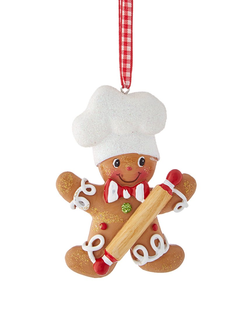 Gingerbread Boy & Girl Baker Christmas Ornament – Personalized or Non-Personalized Holiday Ornament | Cute Gingerbread Cookie Tree Decoration, Kitchen Baker Gift, Holiday Keepsake Décor