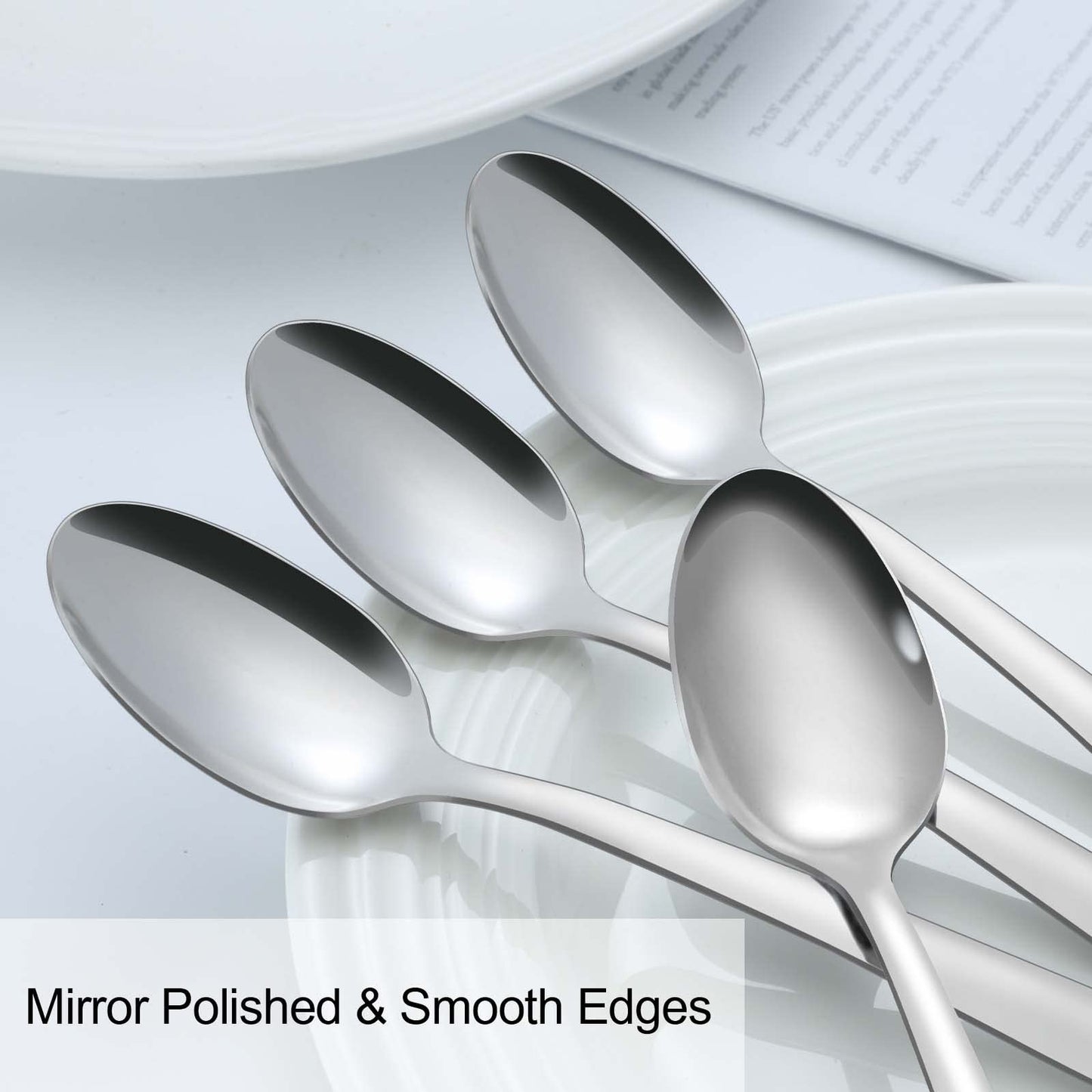 Pleafind 36Pcs Coffee Spoons, 4.7 Inch Spoons Silverware, Stainless Steel Tea Spoon, Mini Spoon, Mirror Polished Teaspoons for Home, Kitchen, Restaurant, Dishwasher Safe