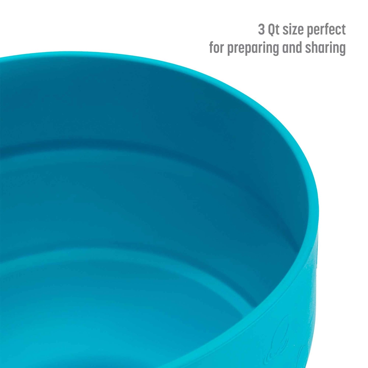 Goodful Silicone Popcorn Popper, Collapsible Hot Air Microwavable Popcorn Maker, Bowl Made without BPA, Teal
