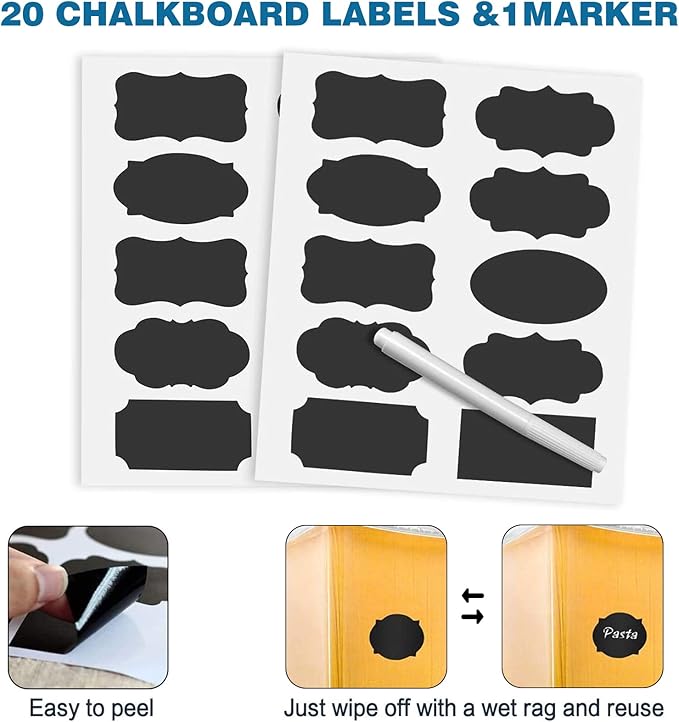 VERONES Large Tall Airtight Food Storage Containers, 10 PACK Plastic Airtight